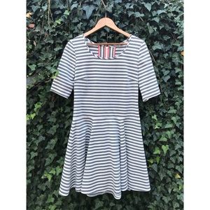 Eliza J Striped Skater Dress